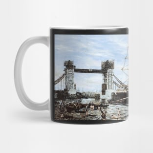 CONSTRUCTION OF TOWER BRIDGE AND THE SS RUAHINE Mug